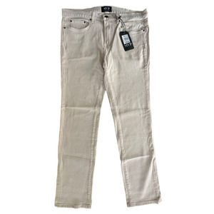 MVP Collections Men's Straight Fit Jeans Size 40 Beige